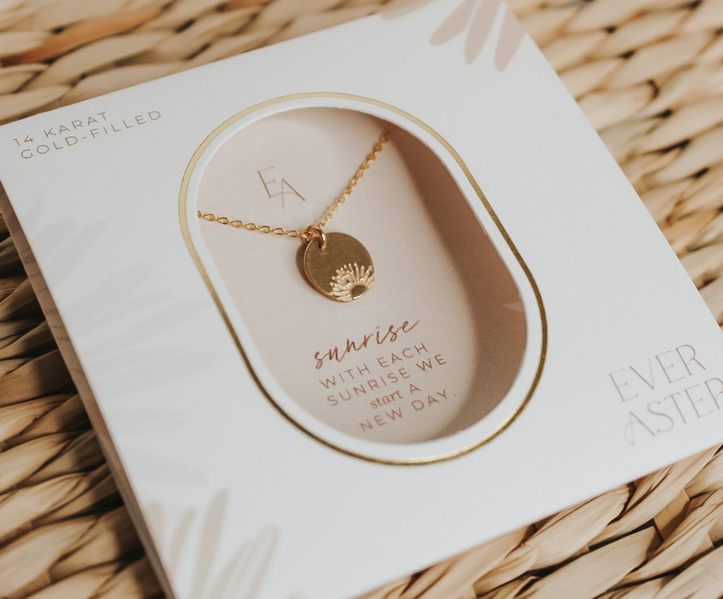 Sunrise Disc Necklace