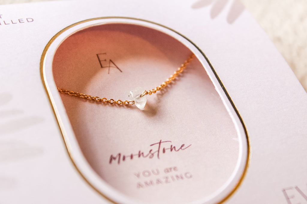 Moonstone Chip Choker Necklace