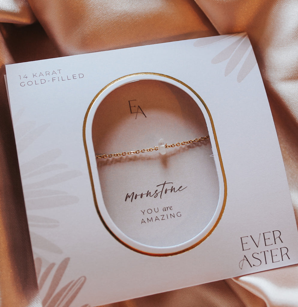 Moonstone Chip Chain Bracelet