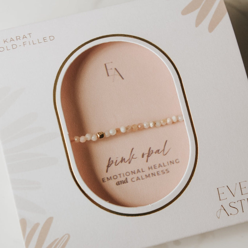 Pink Opal Gemstone Bracelet