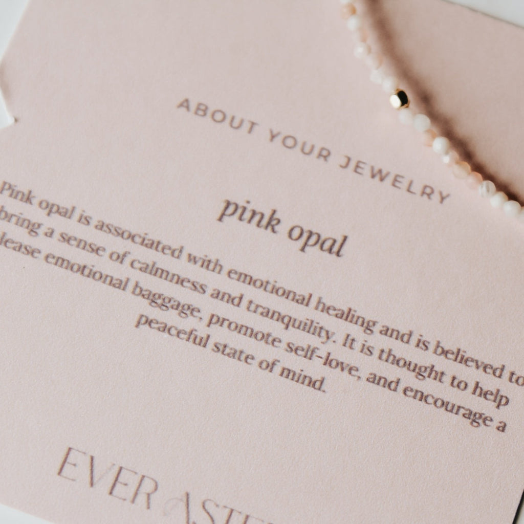 Pink Opal Gemstone Bracelet