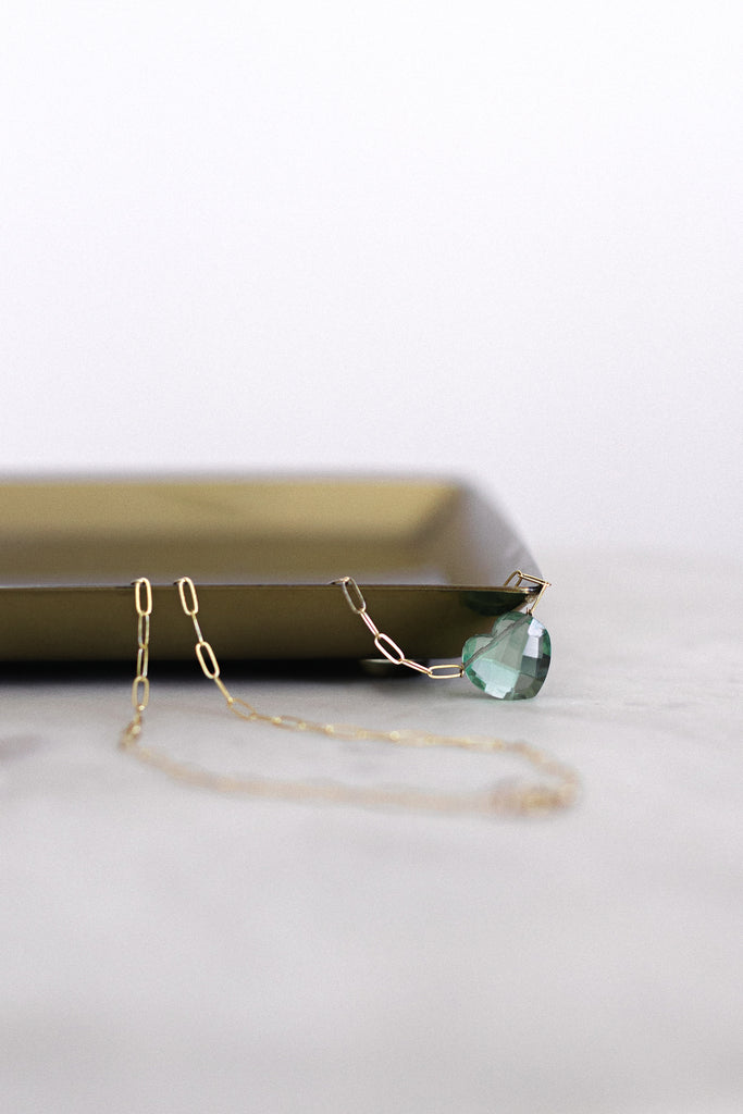 Fluorite Heart Necklace
