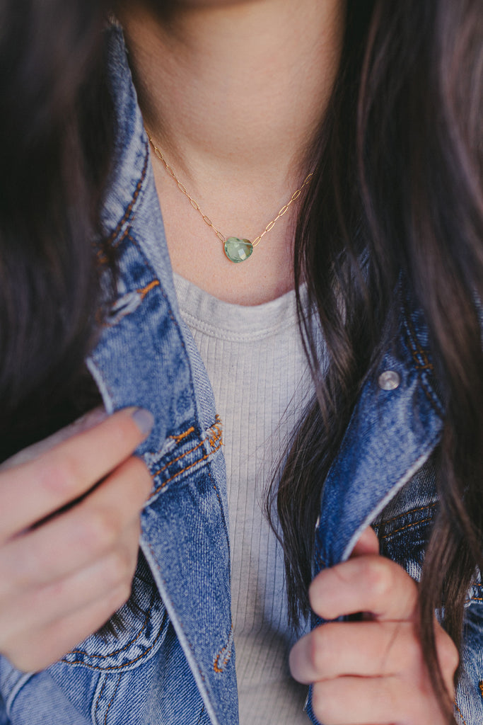 Fluorite Heart Necklace