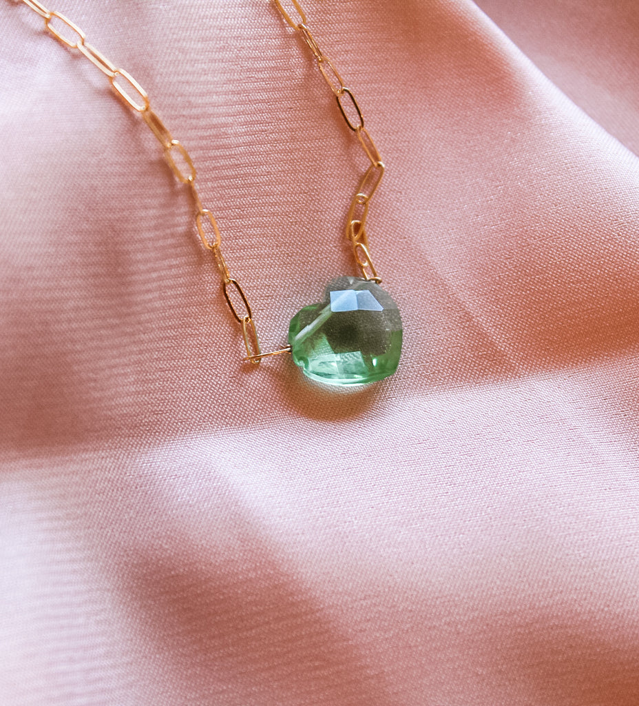 Fluorite Heart Necklace