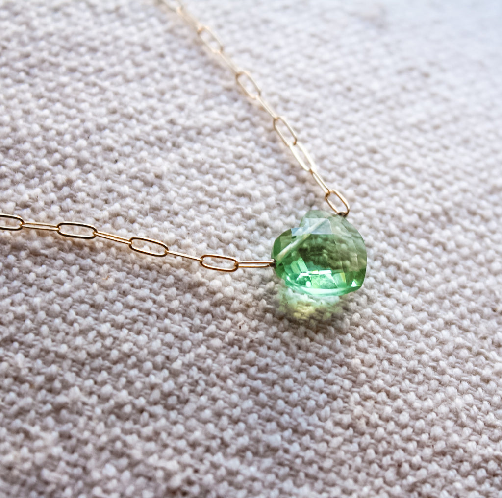Fluorite Heart Necklace
