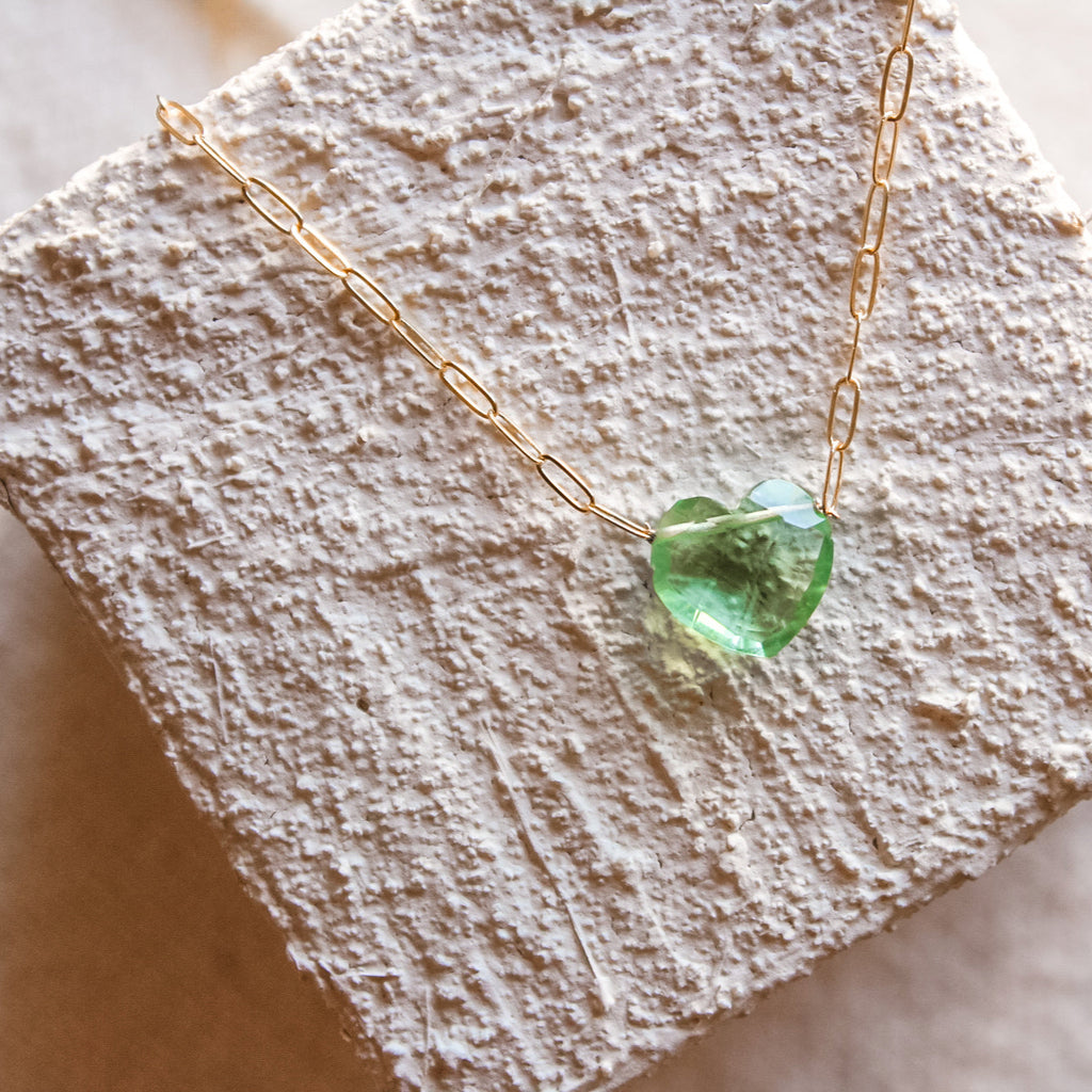 Fluorite Heart Necklace