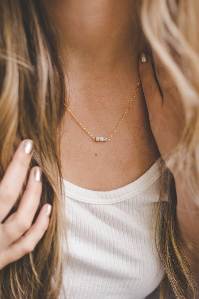 Rose Quartz Anne Necklace