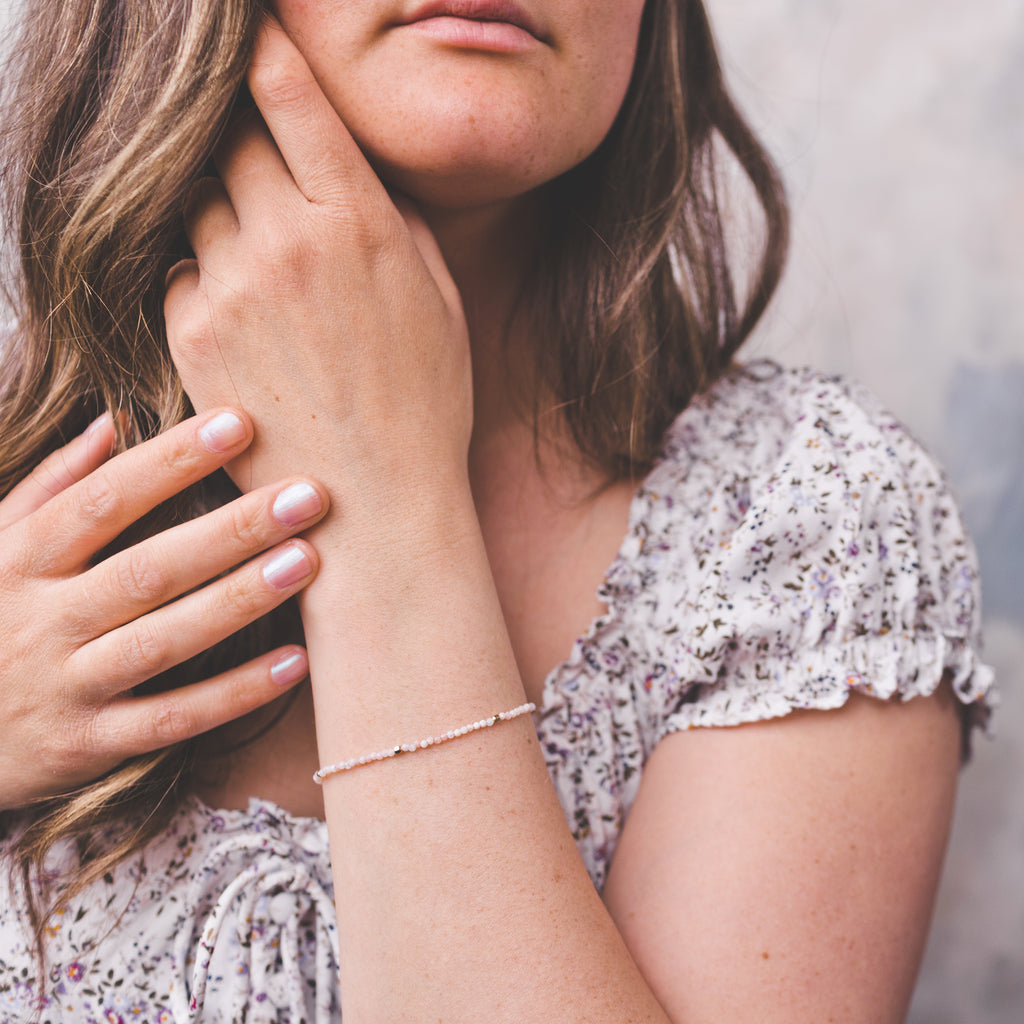 Pink Opal Gemstone Bracelet