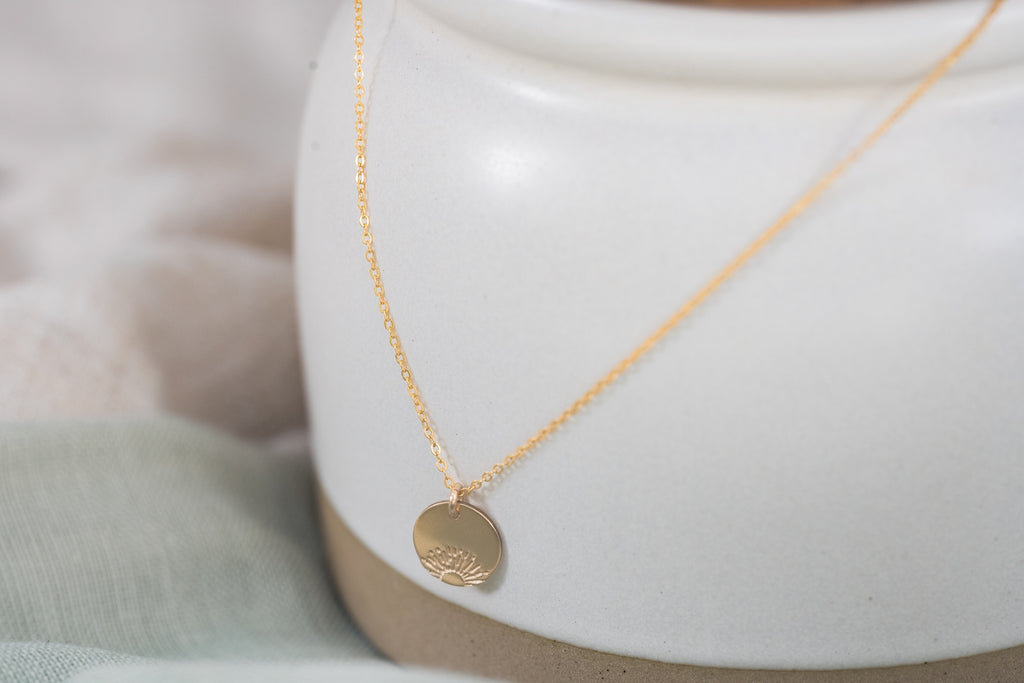 Sunrise Disc Necklace