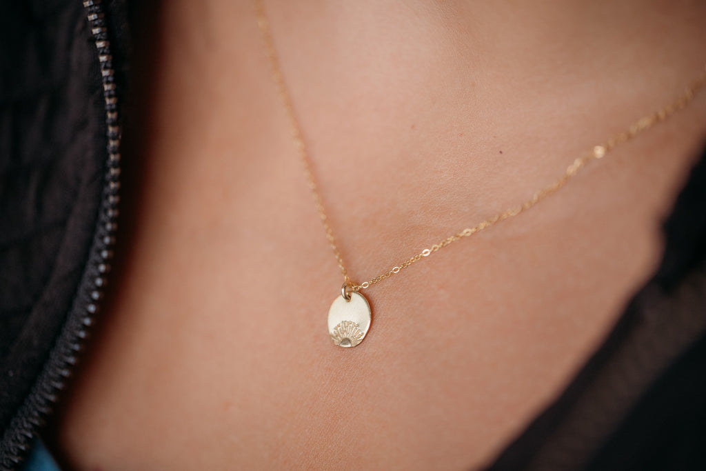 Sunrise Disc Necklace