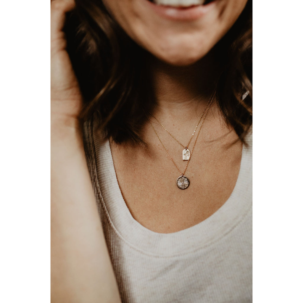 September Birth Flower Necklace - Aster