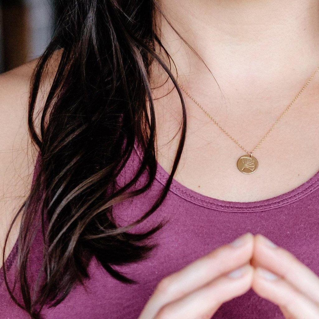 Ginkgo Necklace - Hope on a Rope Jewelry