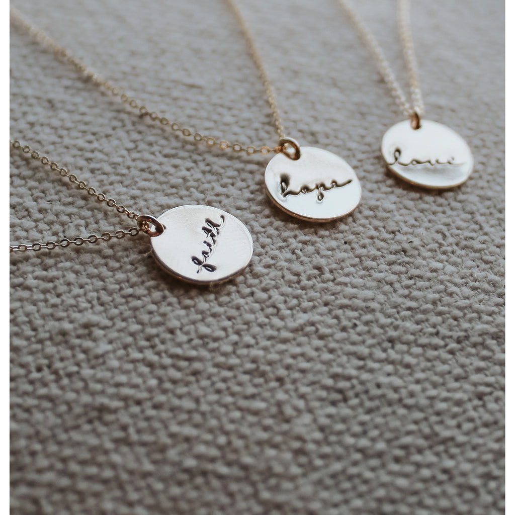 Love Script Necklace