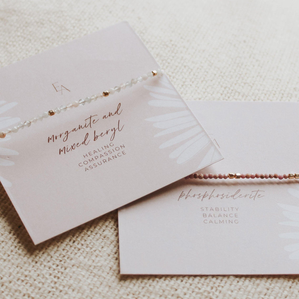 Morganite and Mixed Beryl Bracelet - Hope on a Rope Jewelry