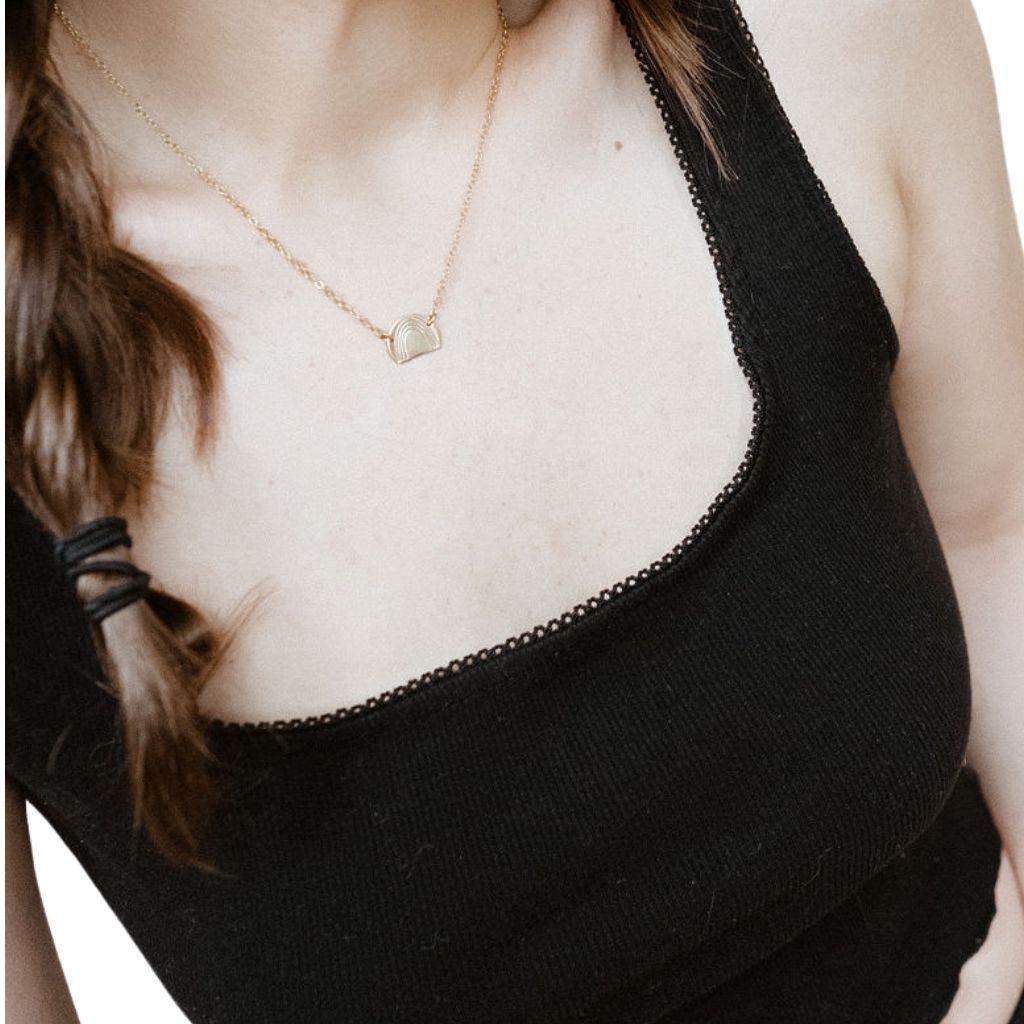 Rainbow Shape Necklace - Hope on a Rope Jewelry