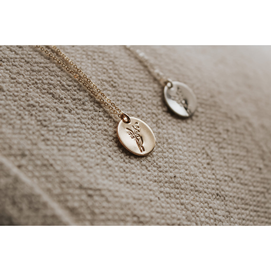 May Birth Flower Necklace - Lily of the Valley