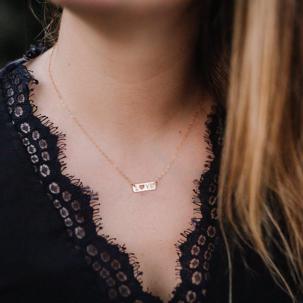Love Bar Necklace - Hope on a Rope Jewelry