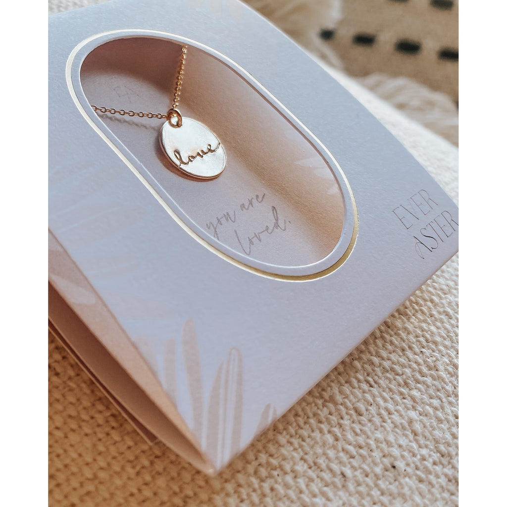 Love Script Necklace