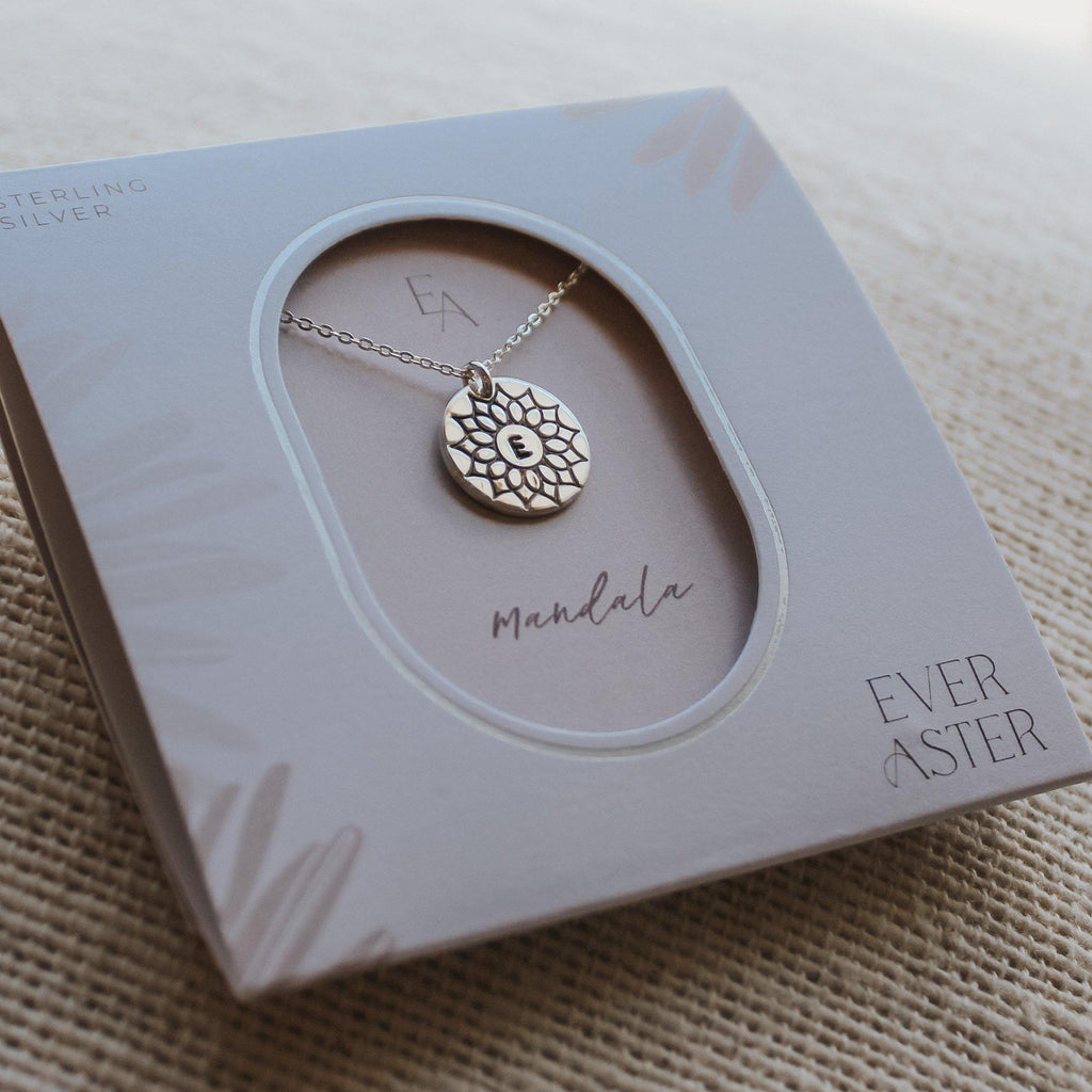 Mandala Initial Necklace - Hope on a Rope Jewelry