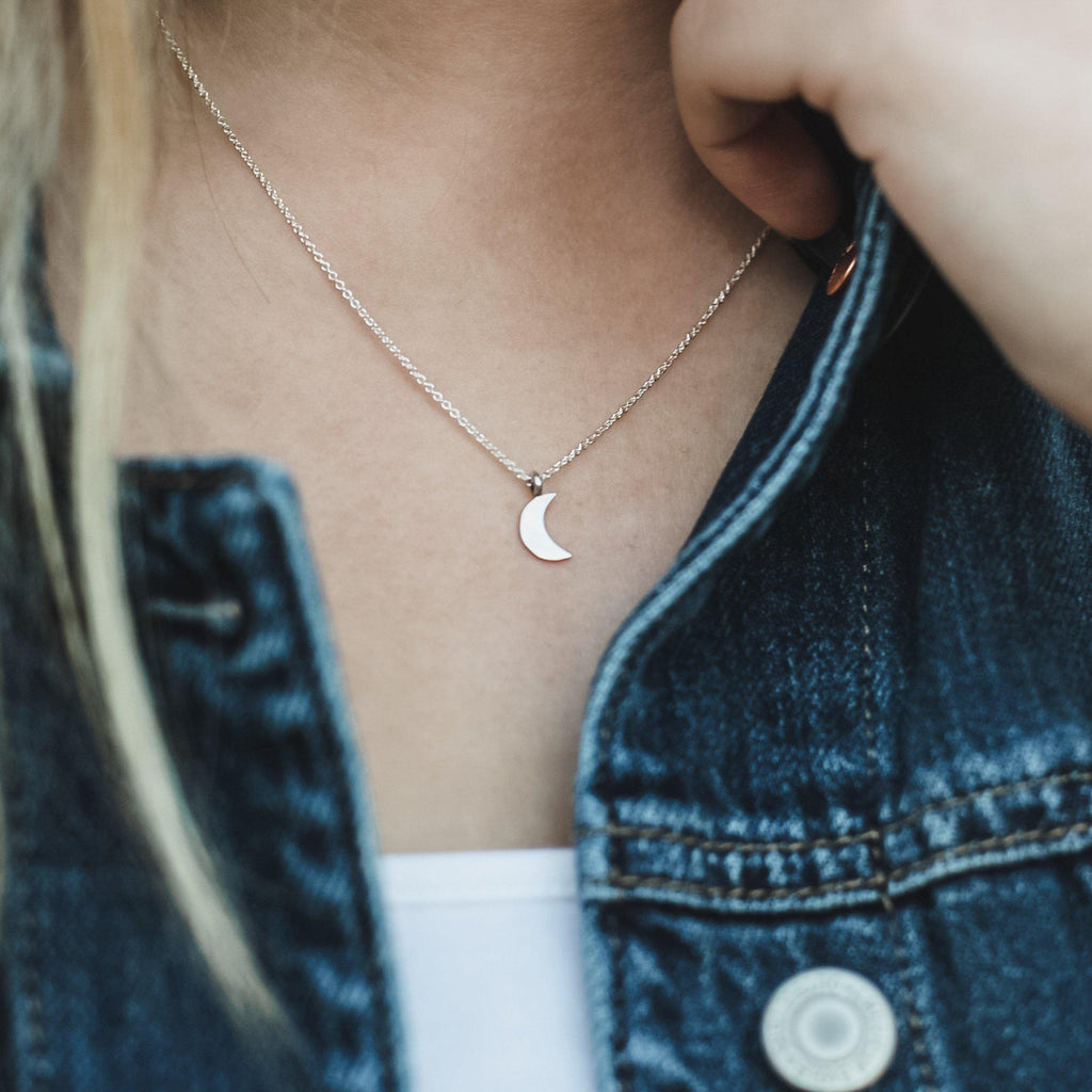 Moon Drop Necklace - Hope on a Rope Jewelry
