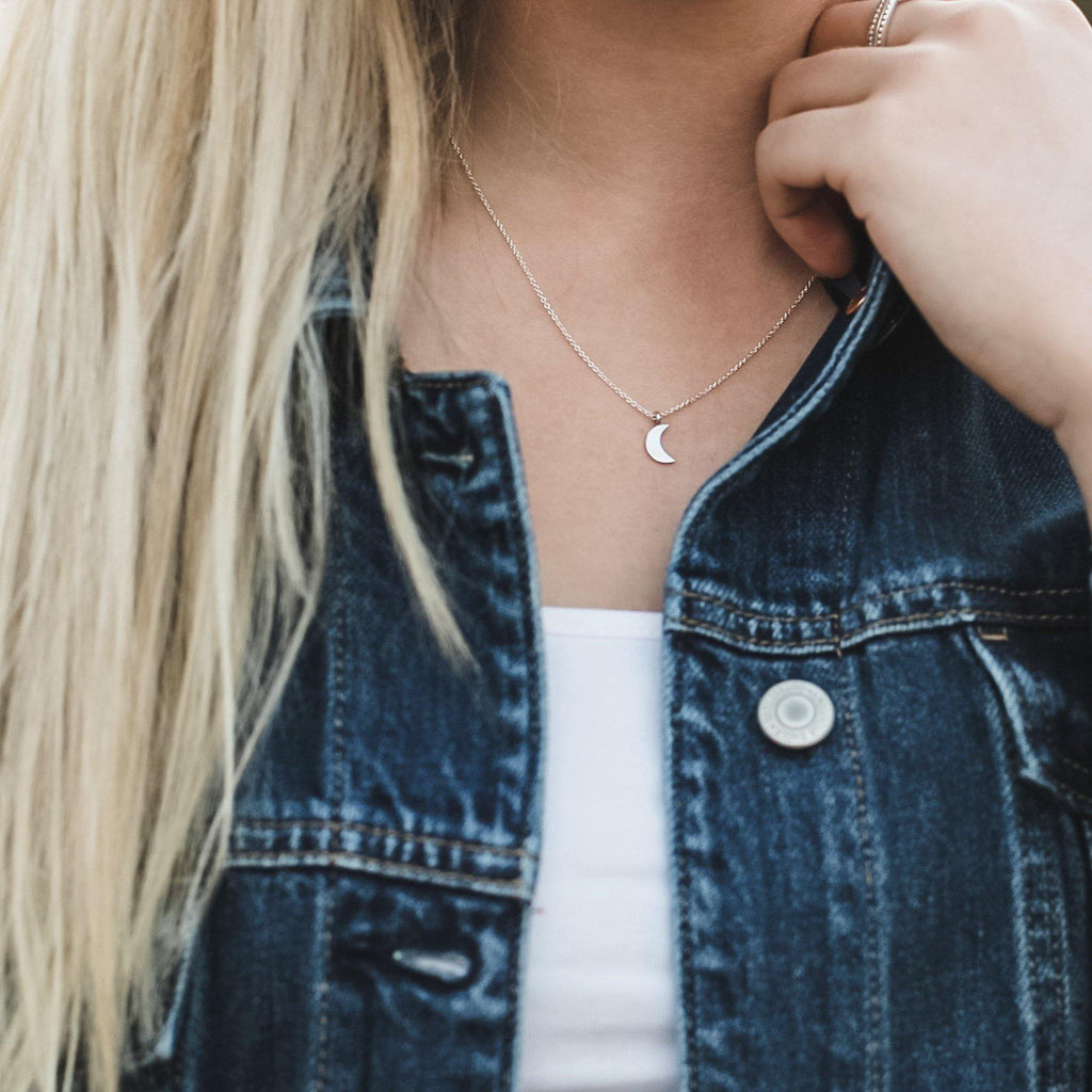 Moon Drop Necklace - Hope on a Rope Jewelry