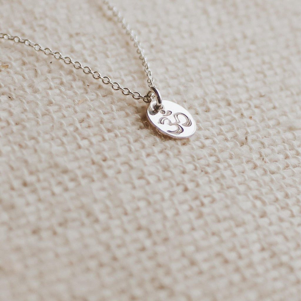 Tiny Om Necklace - Hope on a Rope Jewelry