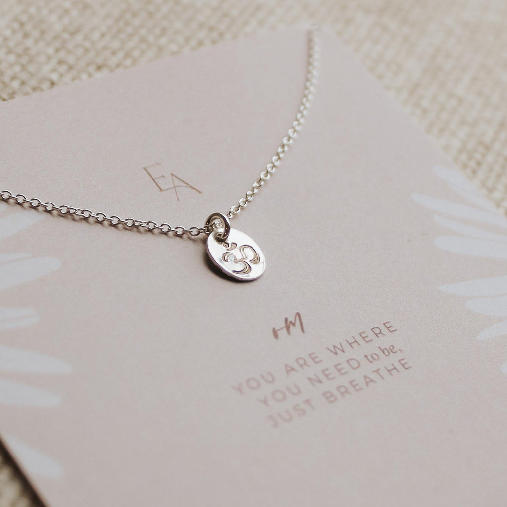 Tiny Om Necklace - Hope on a Rope Jewelry