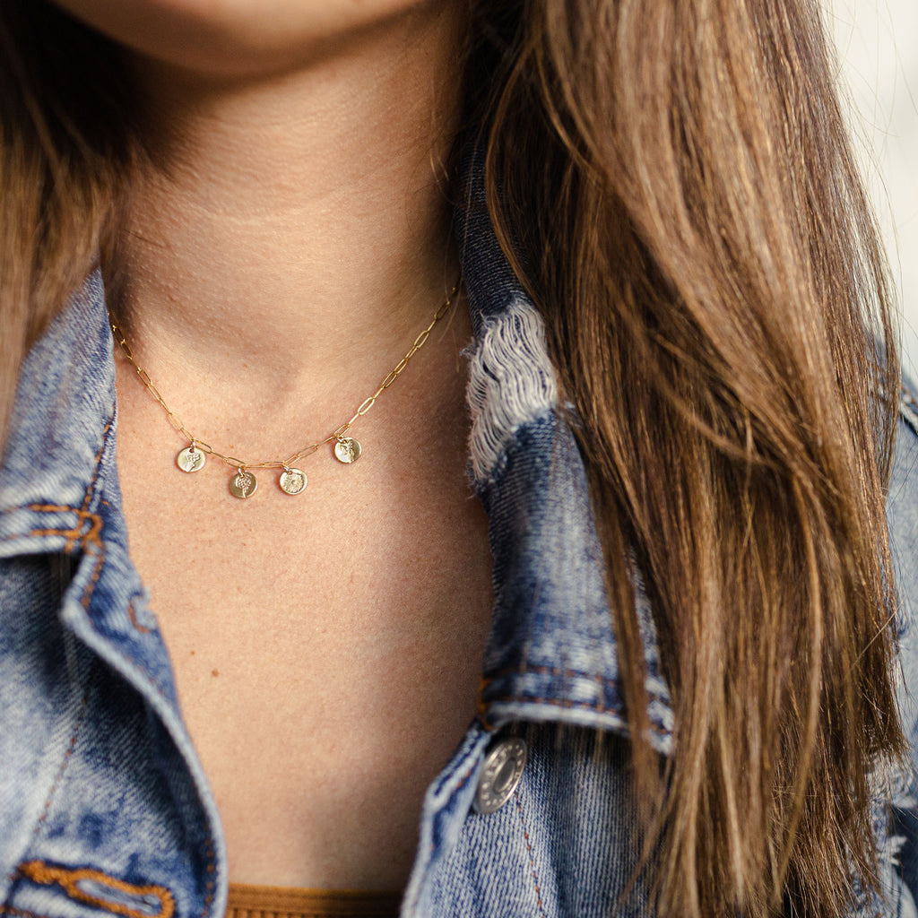 Paperclip Charm Necklace - Design Your Own