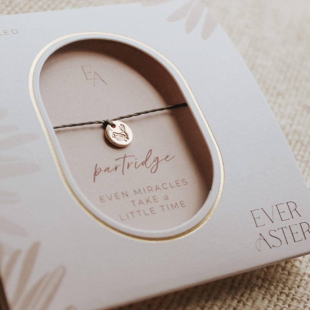 Partridge Fertility Bracelet - Hope on a Rope Jewelry