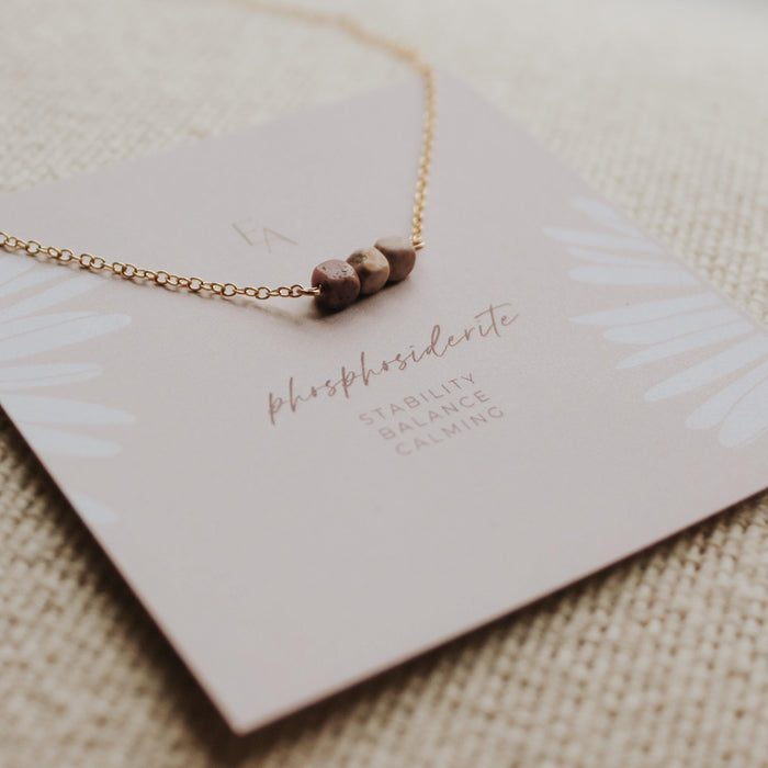 Phosphosiderite Anne Necklace - Hope on a Rope Jewelry