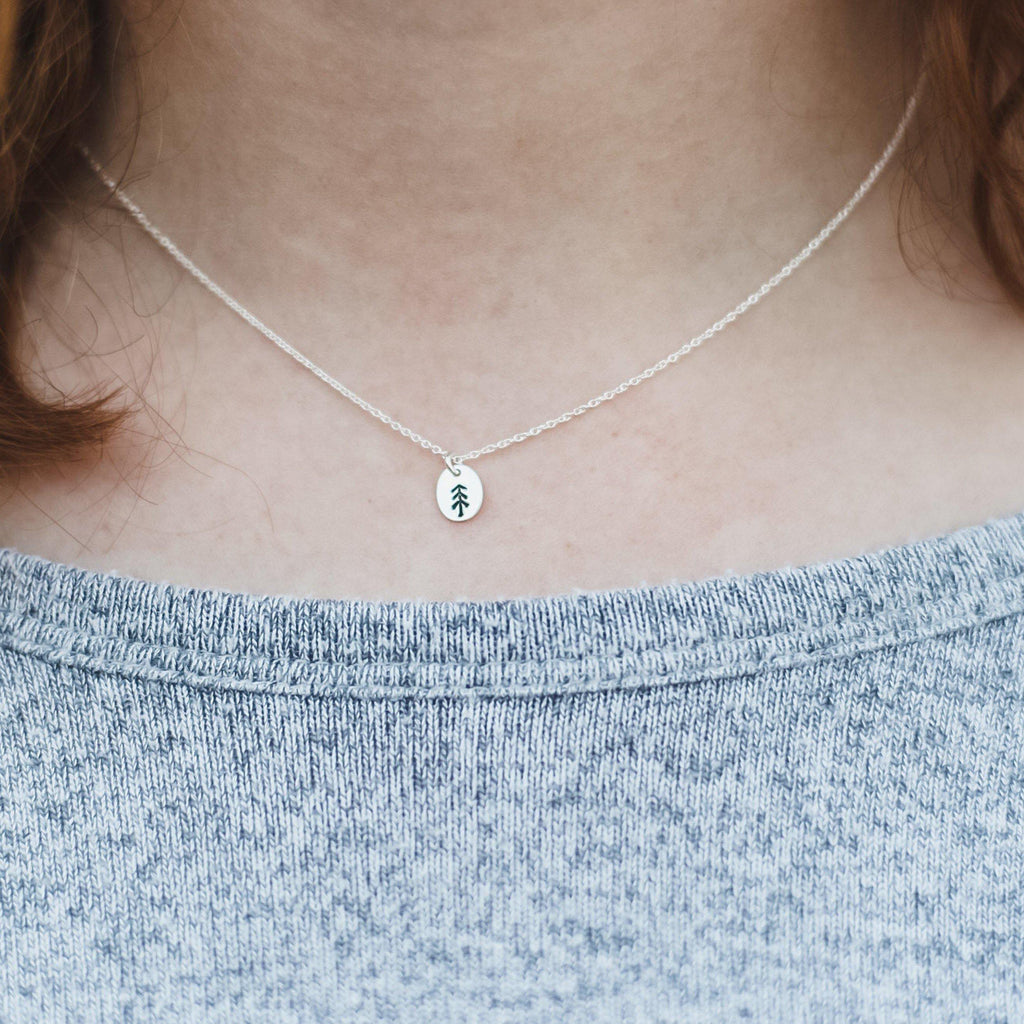 Pine Tree Necklace - Hope on a Rope Jewelry