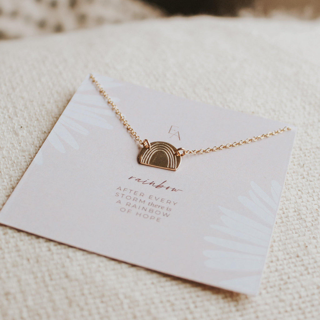 Rainbow Shape Necklace - Hope on a Rope Jewelry
