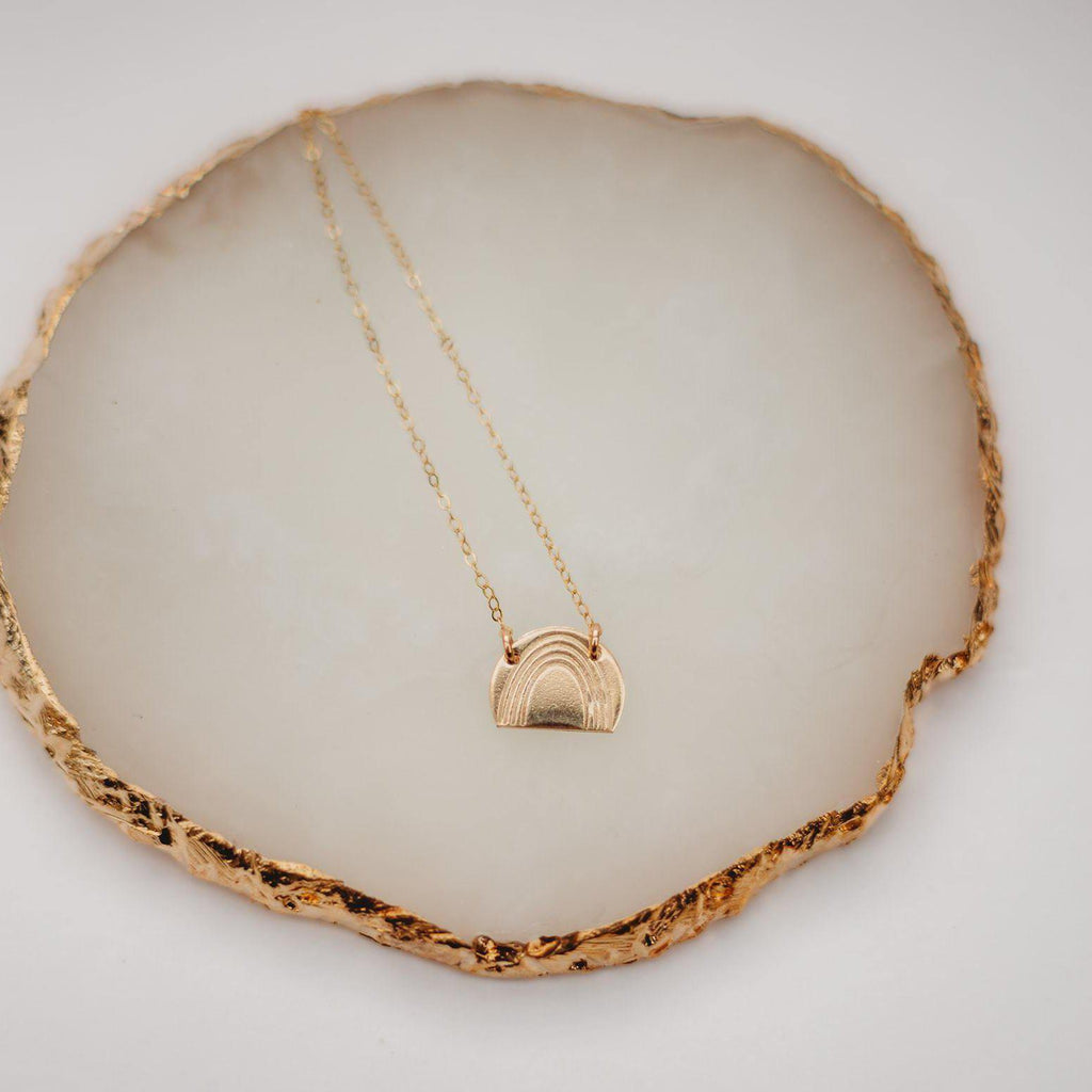Rainbow Shape Necklace - Hope on a Rope Jewelry