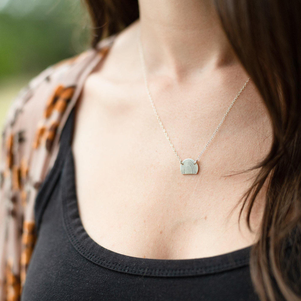 Rainbow Shape Necklace - Hope on a Rope Jewelry