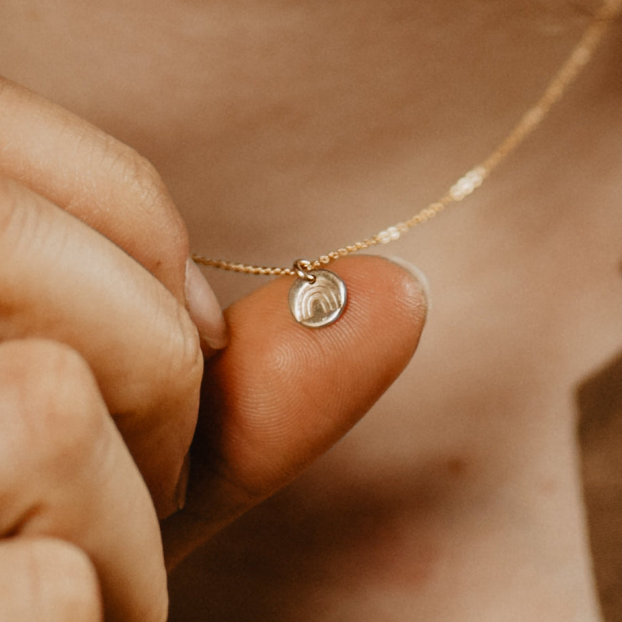 Tiny Rainbow Necklace