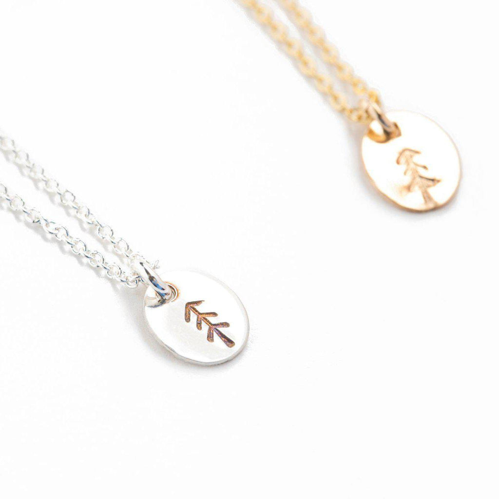 Pine Tree Necklace - Hope on a Rope Jewelry