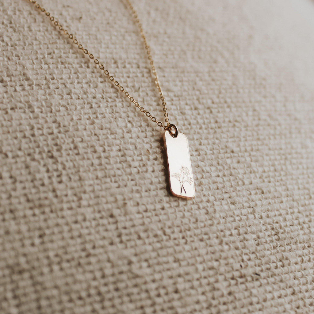 Wildflower Bar Necklace - Hope on a Rope Jewelry