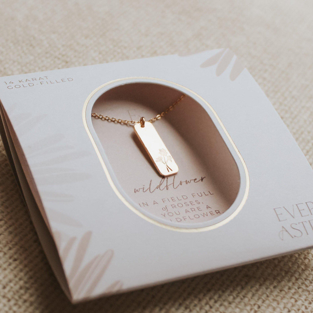 Wildflower Bar Necklace - Hope on a Rope Jewelry