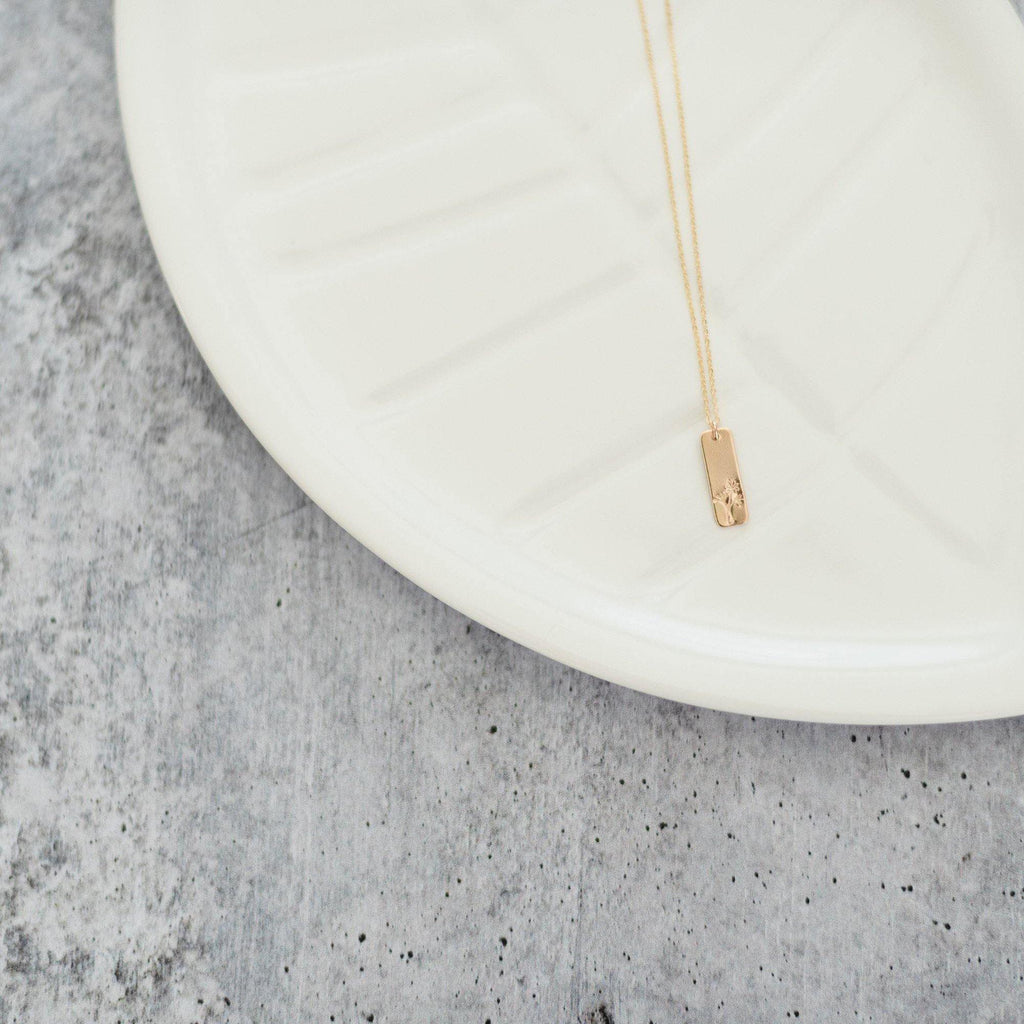 Wildflower Bar Necklace - Hope on a Rope Jewelry