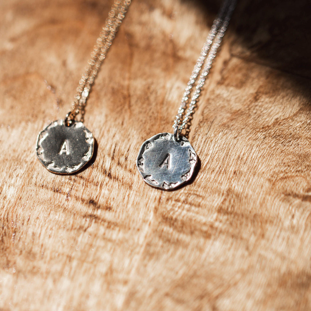 Floral Wreath Initial Necklace - Hope on a Rope Jewelry