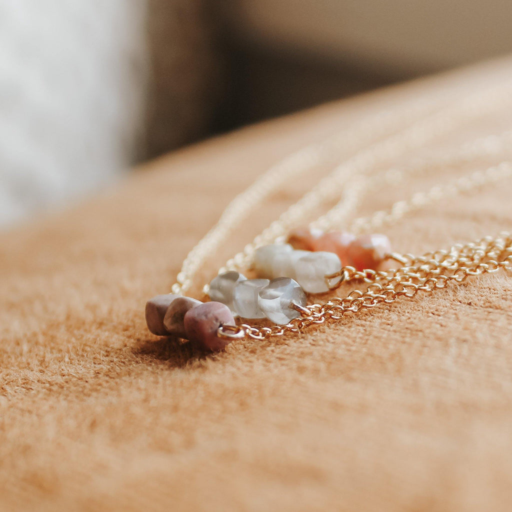 Morganite Anne Necklace - Hope on a Rope Jewelry