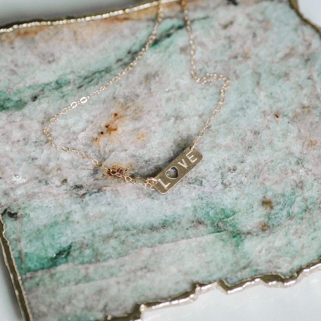 Love Bar Necklace - Hope on a Rope Jewelry