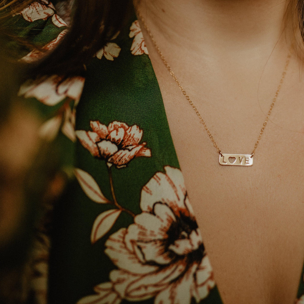 Love Bar Necklace - Hope on a Rope Jewelry