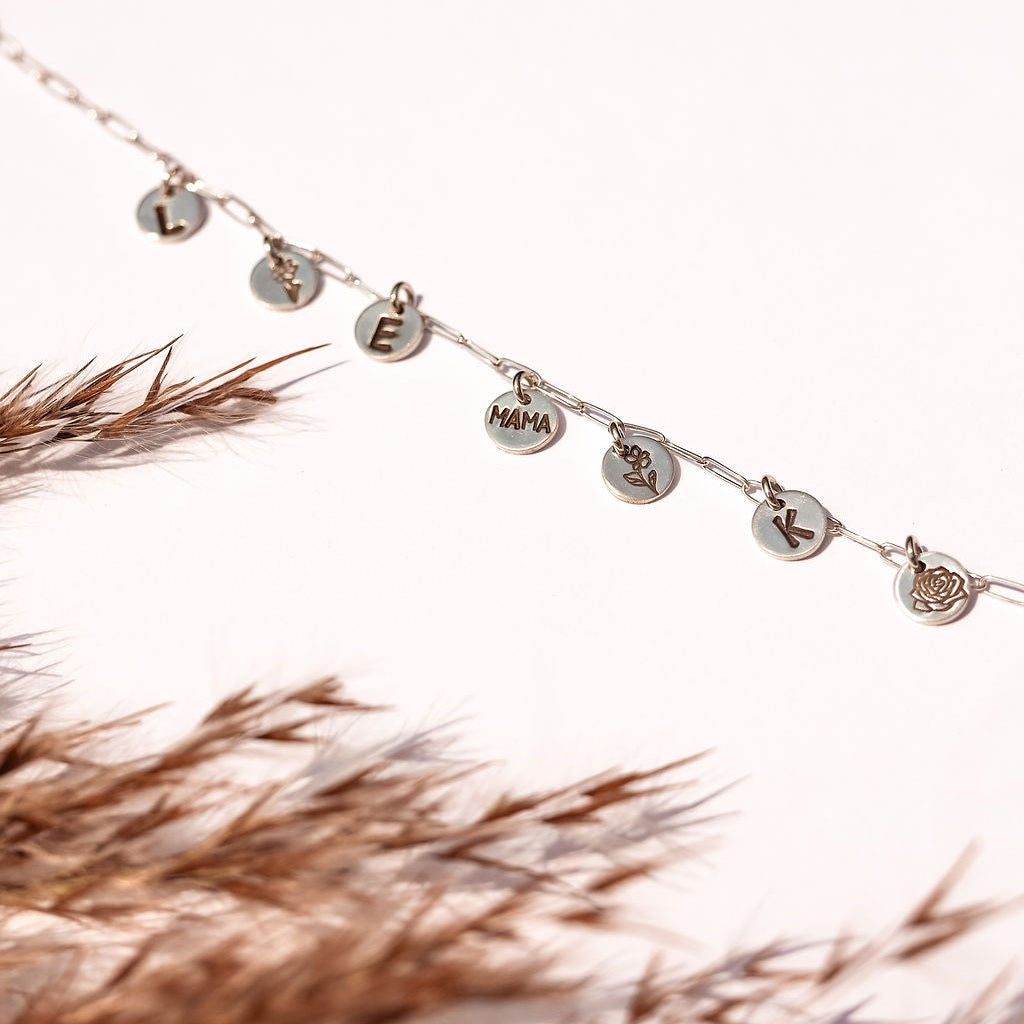 Paperclip Charm Necklace - Design Your Own