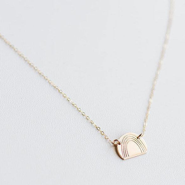Rainbow Shape Necklace - Hope on a Rope Jewelry