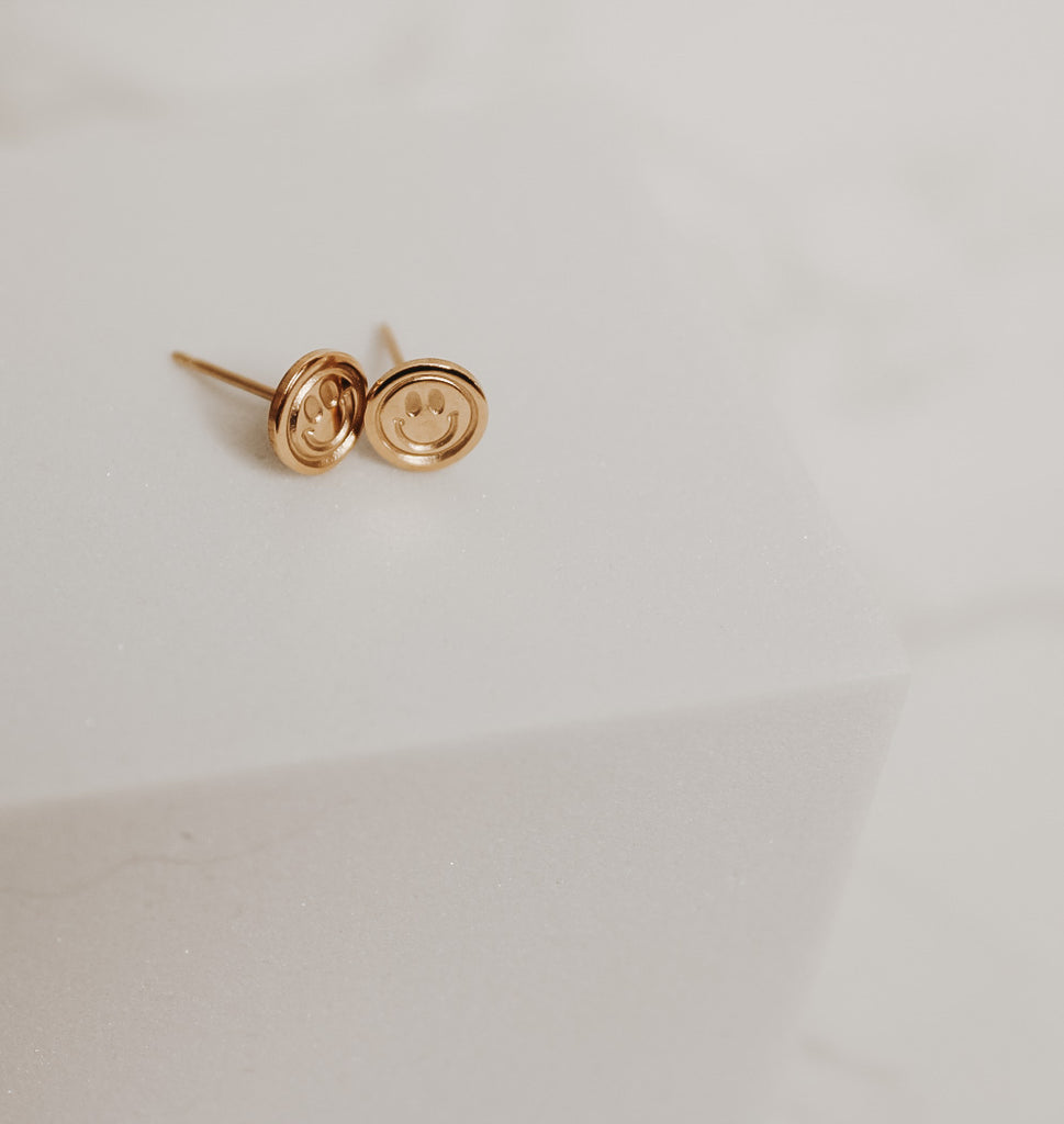 Smiley Face Stud Earrings