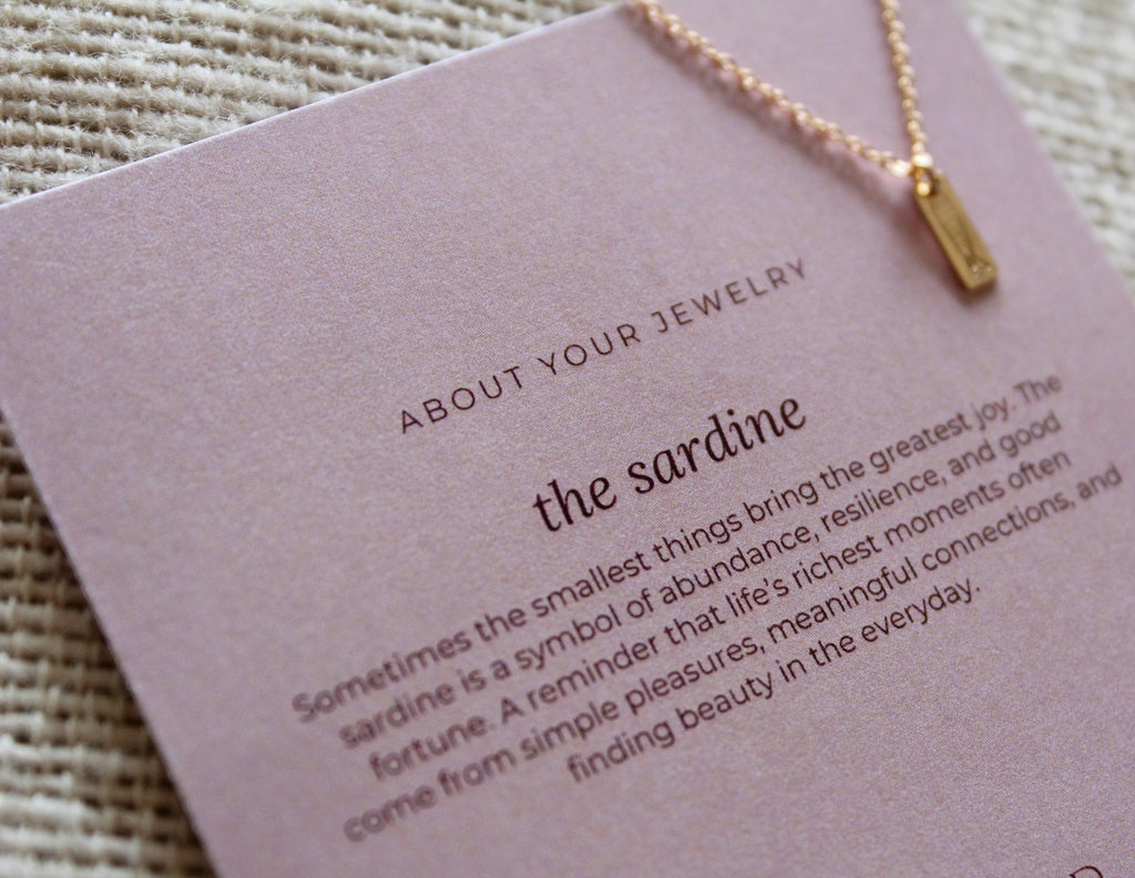 Sardine Tag Necklace