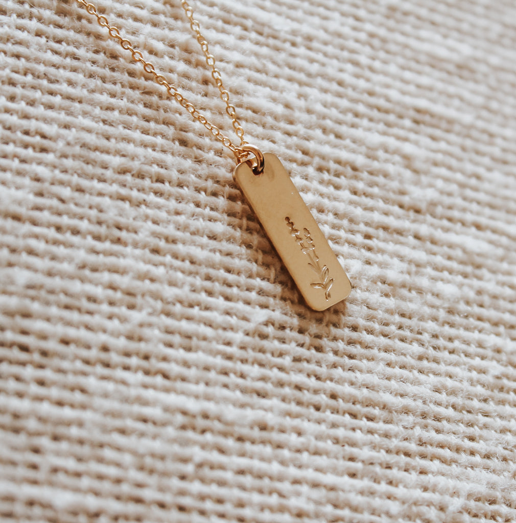 Lavender Bar Necklace