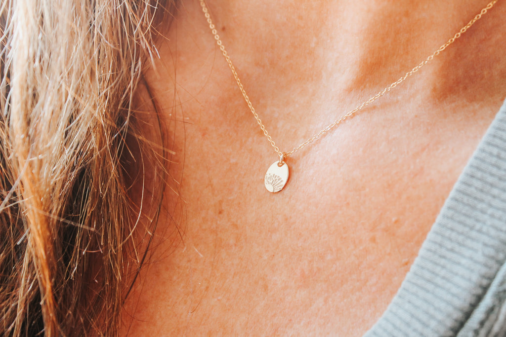 Sunrise Oval Necklace