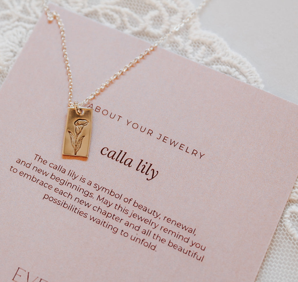 Calla Lily Necklace